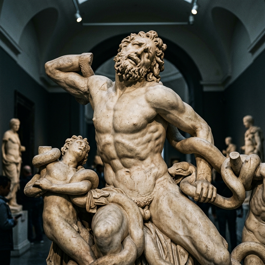 Laocoon and His Sons detail